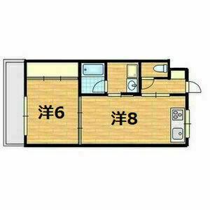 第39オーシャンハイツ(1LDK/5階)の間取り写真