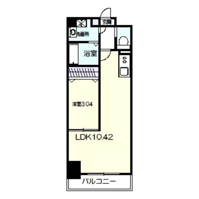 リアライズ堺宿院(1LDK/3階)の間取り写真