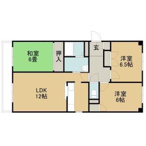 メゾンドエルム21(3LDK/3階)の間取り写真