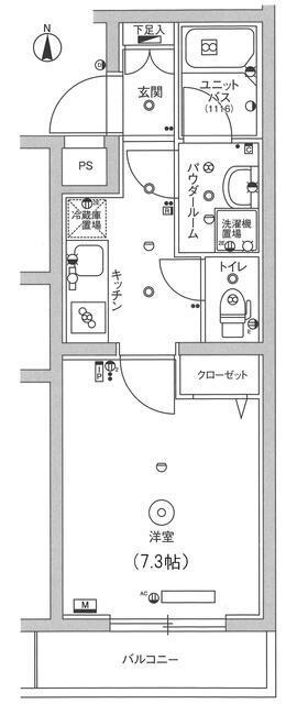 スカイコート小竹向原(1K/2階)の間取り写真