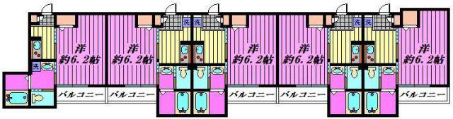 GRAN LIOR東川口(1K/3階)の間取り写真