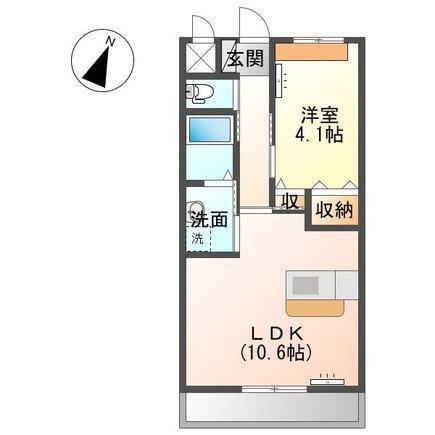 アールズ ハイム(1LDK/2階)の間取り写真