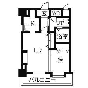 ピュア東彩館II(1LDK/3階)の間取り写真