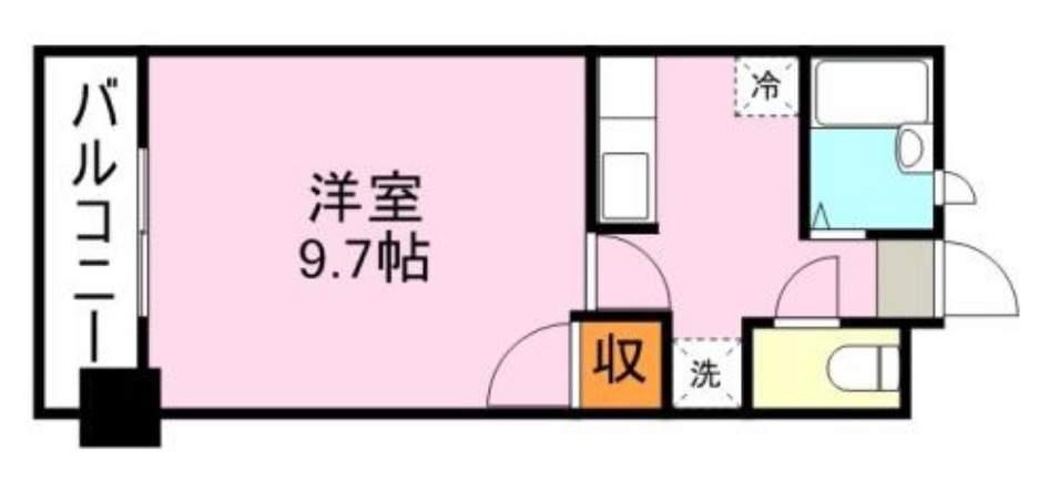 アンジェリックリリィコート(1K/2階)の間取り写真