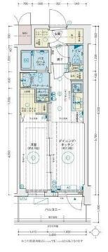 エステムコート名古屋TWIN イースト(1DK/3階)の間取り写真