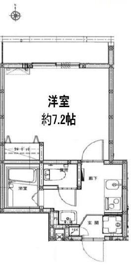 LDESIGN(1K/2階)の間取り写真