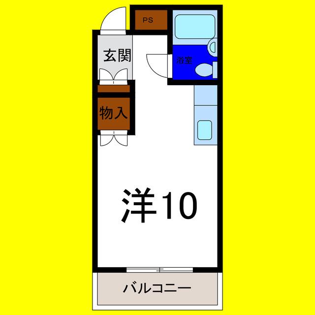 マスターズエル北島18(ワンルーム/2階)の間取り写真