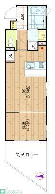 アリーチェ亀戸(1LDK/4階)の間取り写真