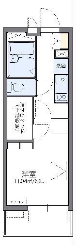 レオパレスおおさか御崎I(1K/4階)の間取り写真