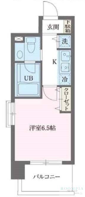 プライムアーバン早稲田(1K/2階)の間取り写真