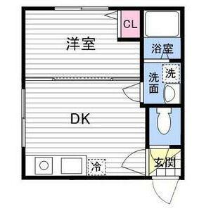 アミティエ(1DK/3階)の間取り写真
