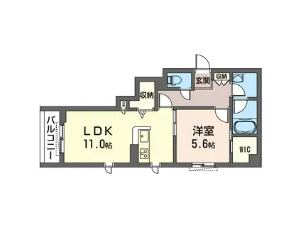 アレーズ(1LDK/3階)の間取り写真