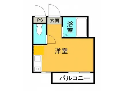 サンステージ山城(ワンルーム/3階)の間取り写真