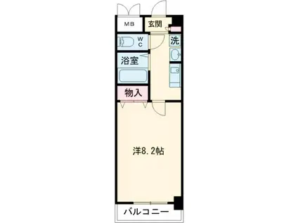 聖和マンション弐番館(1K/2階)の間取り写真