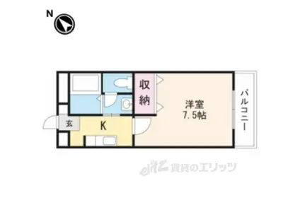 レスポワール(1K/1階)の間取り写真