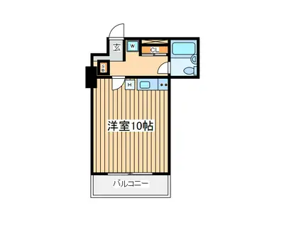 ダイアパレスグランデージ大倉山弐番館(ワンルーム/3階)の間取り写真