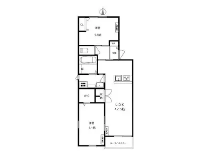 SIRIN KEDI シリンケディ BLDG A&B(2LDK/2階)の間取り写真