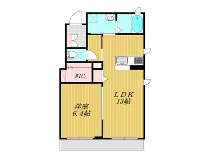 ラ グランメール(1LDK/2階)の間取り写真
