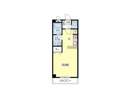 コスミオン(ワンルーム/3階)の間取り写真