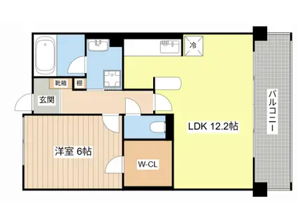 らんずFI(1LDK/2階)の間取り写真