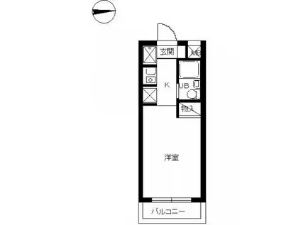 スカイコートよみうりランド(ワンルーム/3階)の間取り写真