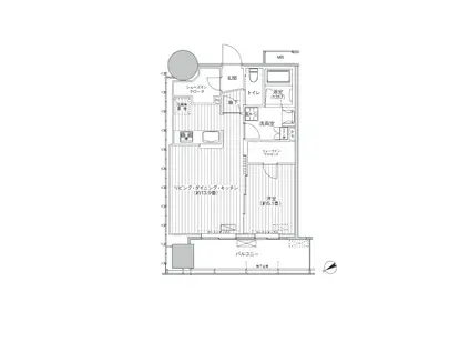 桜ヒルズ九段北(1LDK/9階)の間取り写真