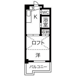 サン・ウエダビルI(1K/3階)の間取り写真