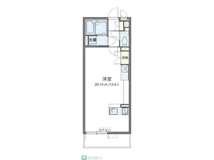 レオネクストマメゾン吹上富士見(ワンルーム/3階)の間取り写真