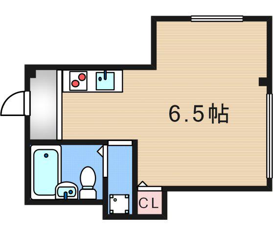 日高マンション(ワンルーム/2階)の間取り写真