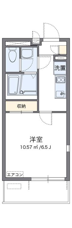 レオネクストアンビエントII(1K/3階)の間取り写真