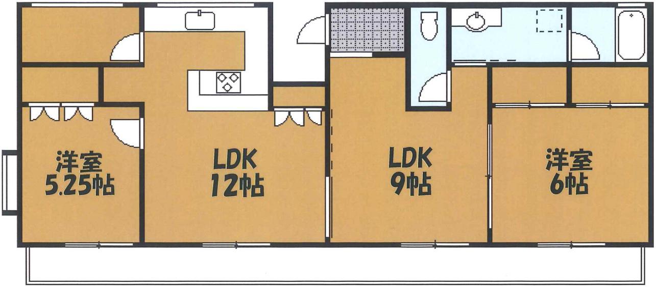 ピュアライトヒルズ(3LDK/3階)の間取り写真