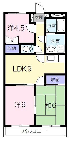 プランドール大塚(3LDK/4階)の間取り写真