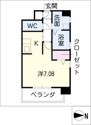 メゾン菊屋(1K/3階)の間取り写真