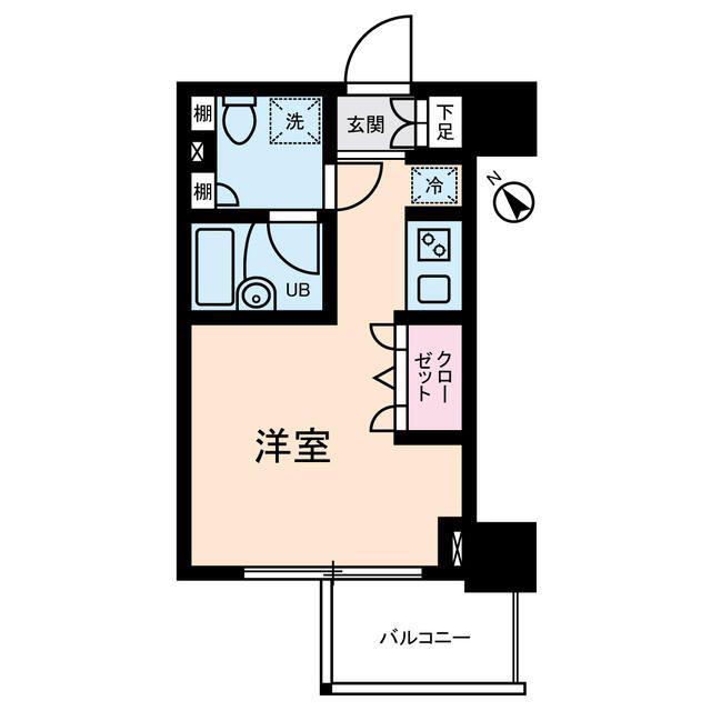 Dクラディアイヴァン初台(ワンルーム/3階)の間取り写真