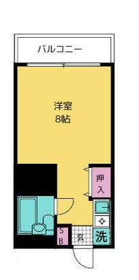 ベネッセ(ワンルーム/2階)の間取り写真
