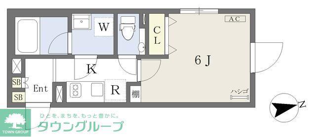 REVE RESIDENCE 代々木(1K/3階)の間取り写真