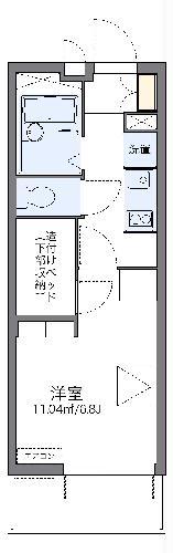 レオパレスおおさか御崎I(1K/4階)の間取り写真