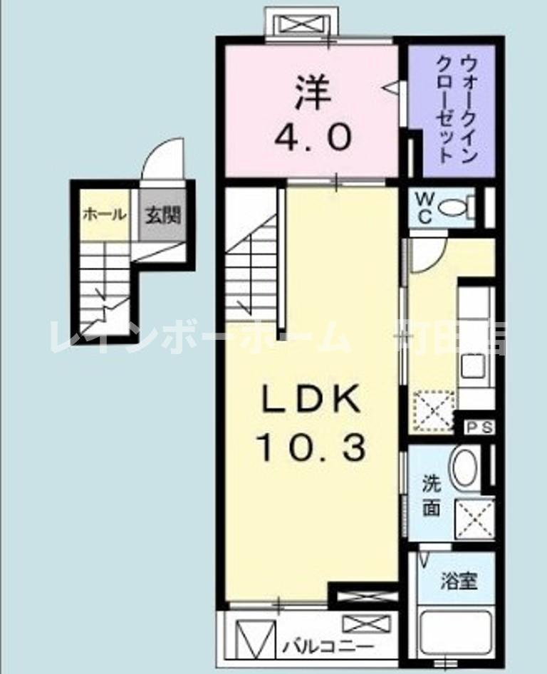 サンリット(1LDK/4階)の間取り写真