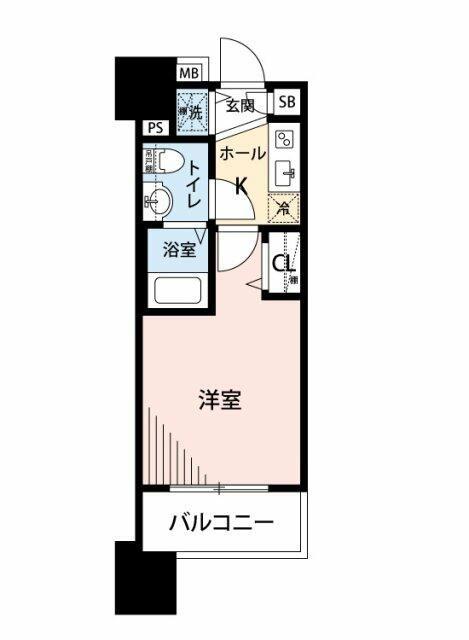 グランド・ガーラ代々木参宮橋(1K/5階)の間取り写真