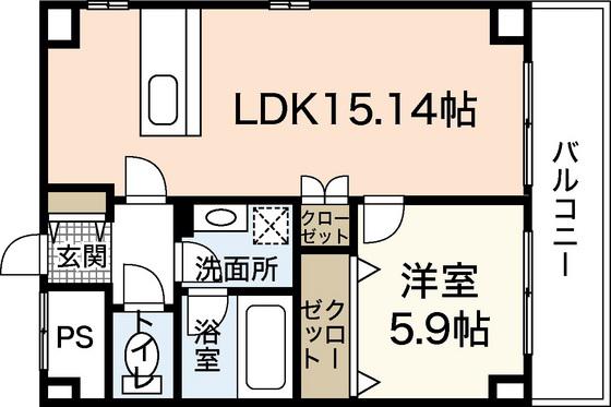 SAKURA.ISM(1LDK/6階)の間取り写真