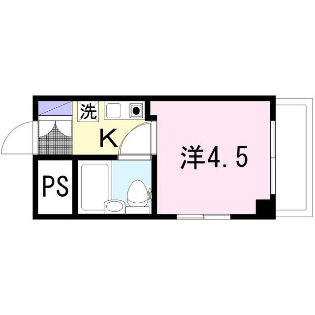 クリオ相模大塚壱番館(1K/7階)の間取り写真