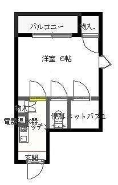 馬出ファイブビル(1K/5階)の間取り写真