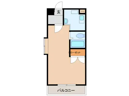 アーバングリーン六本松(1K/3階)の間取り写真