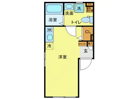 KOUSOU秋葉原(ワンルーム/1階)の間取り写真
