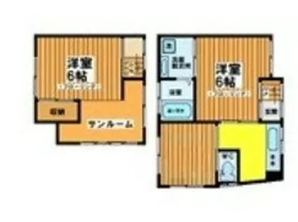 笹塚3丁目戸建(3SK/1階)の間取り写真