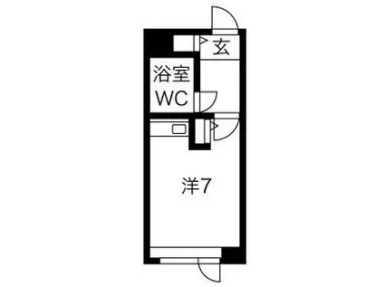 ダイアパレス白石(ワンルーム/10階)の間取り写真