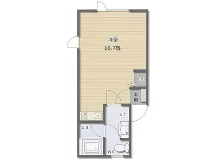 メゾン・ド・フラッシュ(ワンルーム/3階)の間取り写真