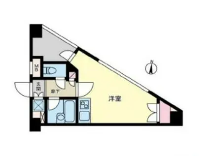 ビーロット小石川レジデンス(ワンルーム/5階)の間取り写真