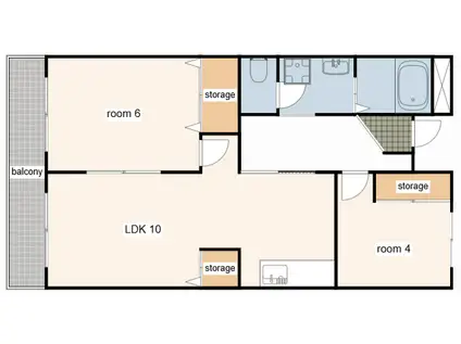 ドミール101(1SLDK/2階)の間取り写真
