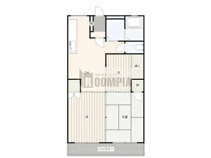 ディスティーノ高富(3DK/2階)の間取り写真